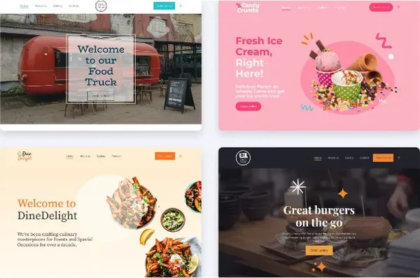 4 New Website Templates