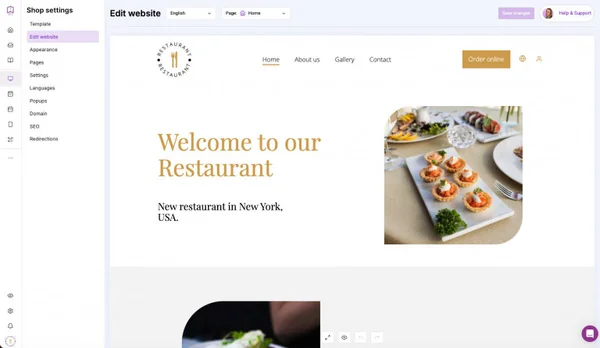 Drag&drop website editor improved